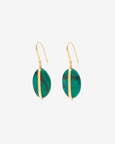 Stones earrings Woman Turquoise 3