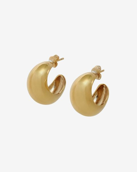 Shiny crescent earrings Woman Gold 3