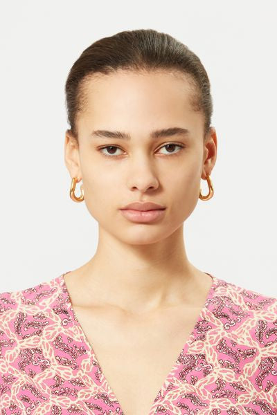 Pendientes de aro links - Dorado - Woman - 4