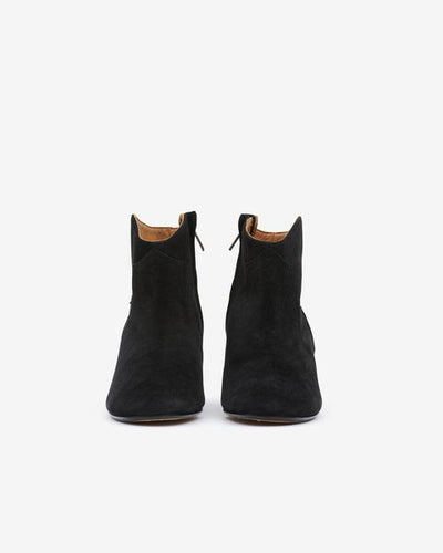 Dicker suede calfskin leather boots - Black - Woman - 8