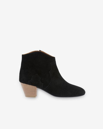 Dicker suede calfskin leather boots - Black - Woman - 2