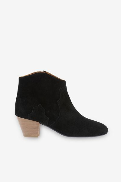 Dicker suede calfskin leather boots - Black - Woman - 2