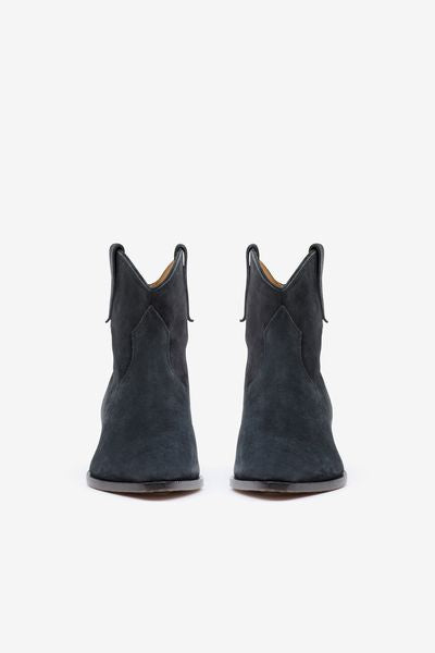 Dewina suede calfskin leather cowboy boots - Black - Woman - 8