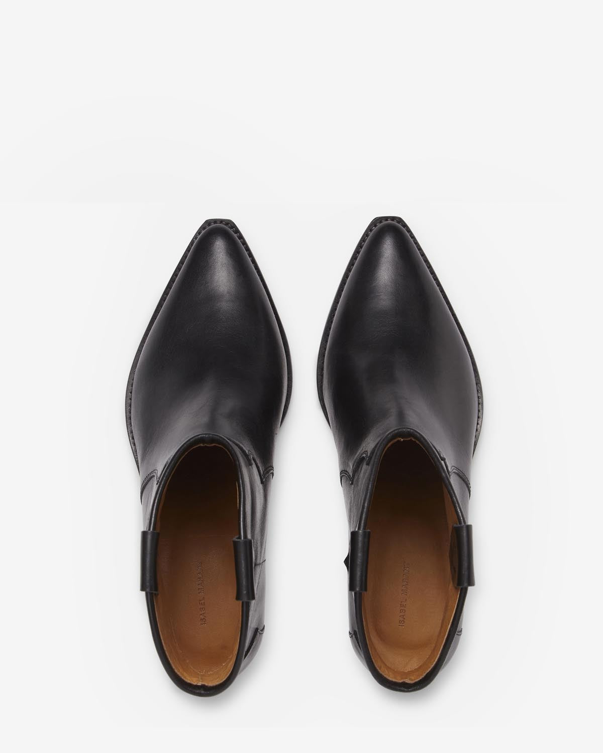 Dewina calfskin leather cowboy boots - Black - Woman - 4