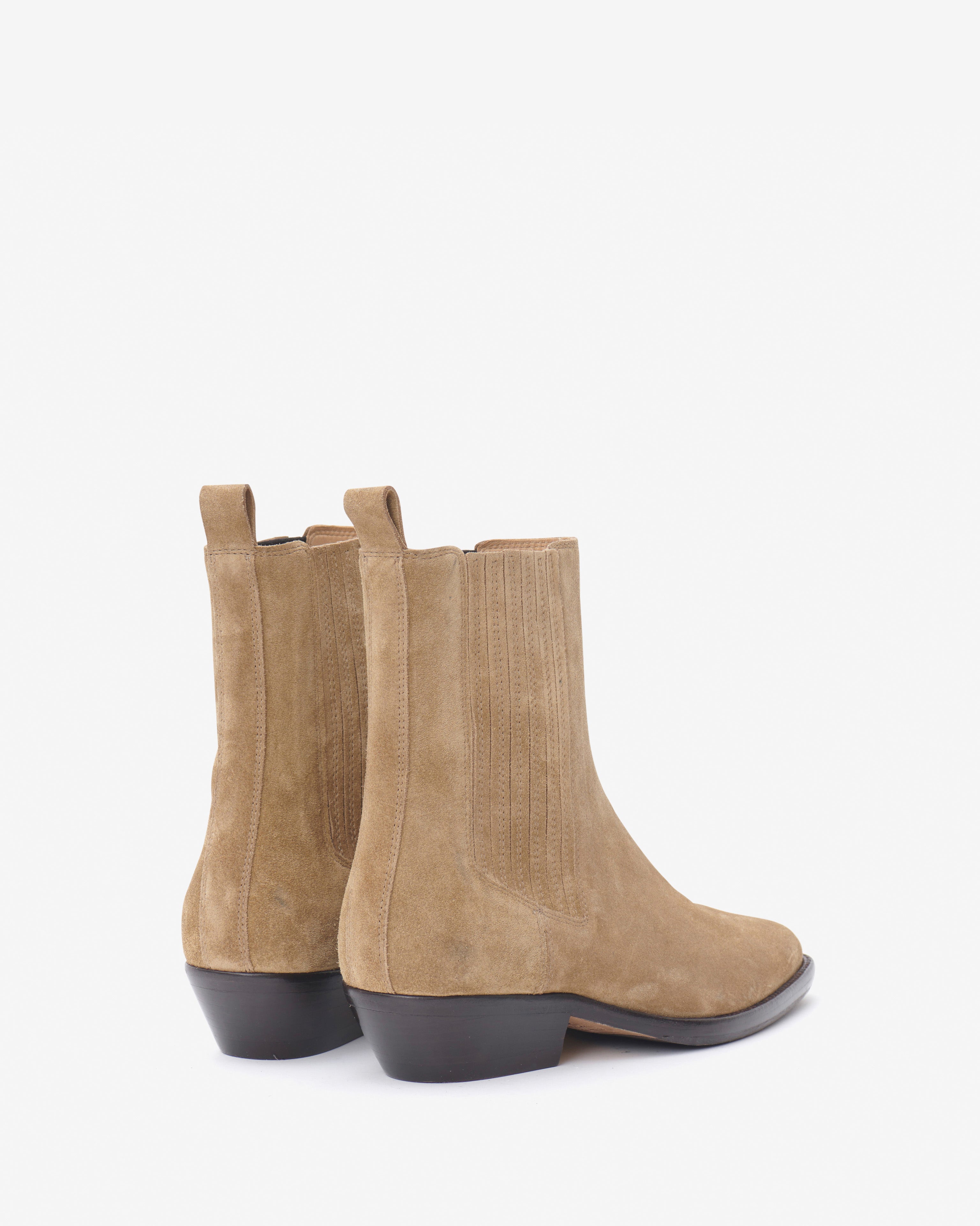 Delena botas bajas Woman Taupe 4