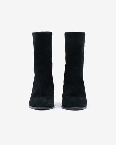 Rouxa suede ankle boots - Black - Woman - 4