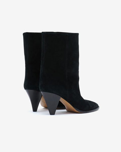 Rouxa suede ankle boots - Black - Woman - 2