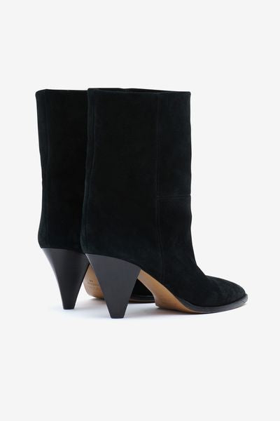 Rouxa suede ankle boots - Black - Woman - 2