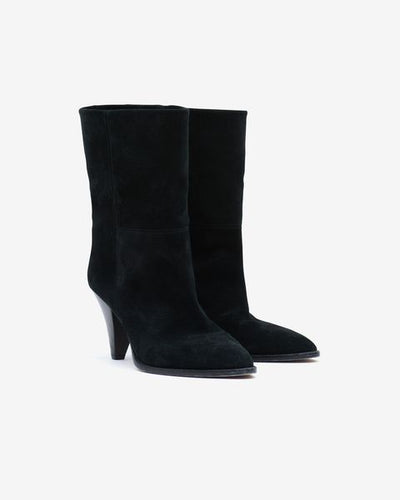 Rouxa suede ankle boots - Black - Woman - 3