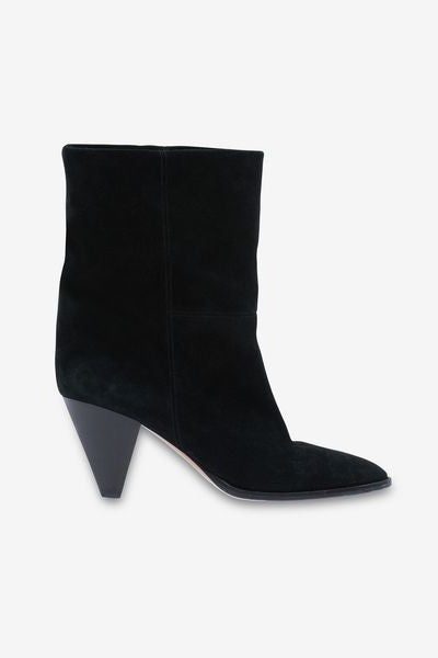 Rouxa suede ankle boots - Black - Woman - 1