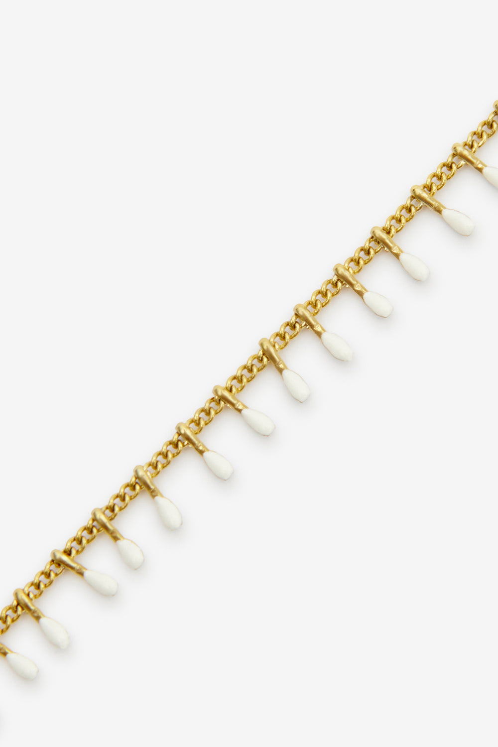 Casablanca gold-finish brass chain bracelet - Ecru - Woman - 3