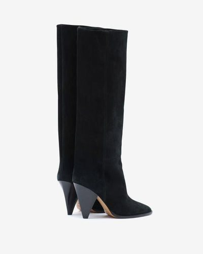 Ririo suede leather boots - 黒 - Woman - 4