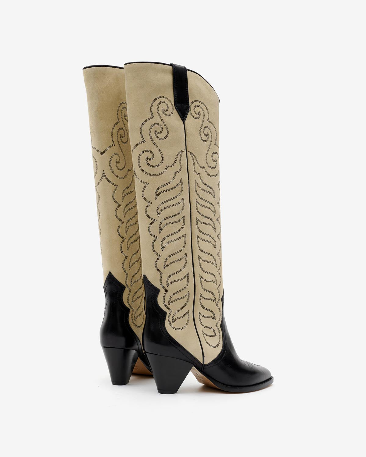 Liela boots Woman Black and ecru 2