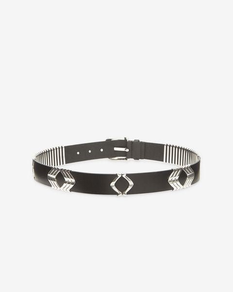 Tehora belt Woman Black and silver 1