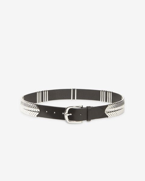 Tehora belt Woman Black and silver 3