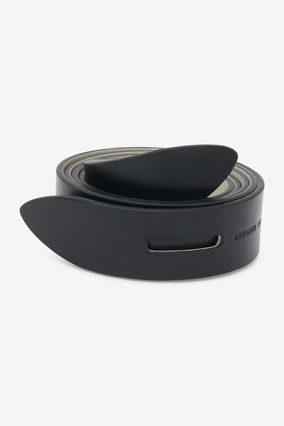 Ceinture en cuir à nouer lecce - Beige et noir - Woman - 4