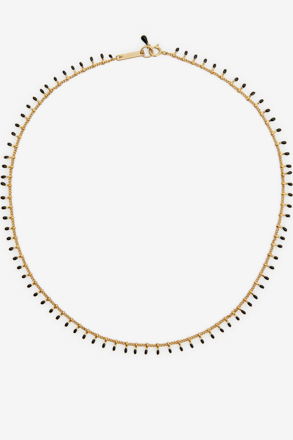 Collana a catena in ottone dorato casablanca - Nero - Woman - 1