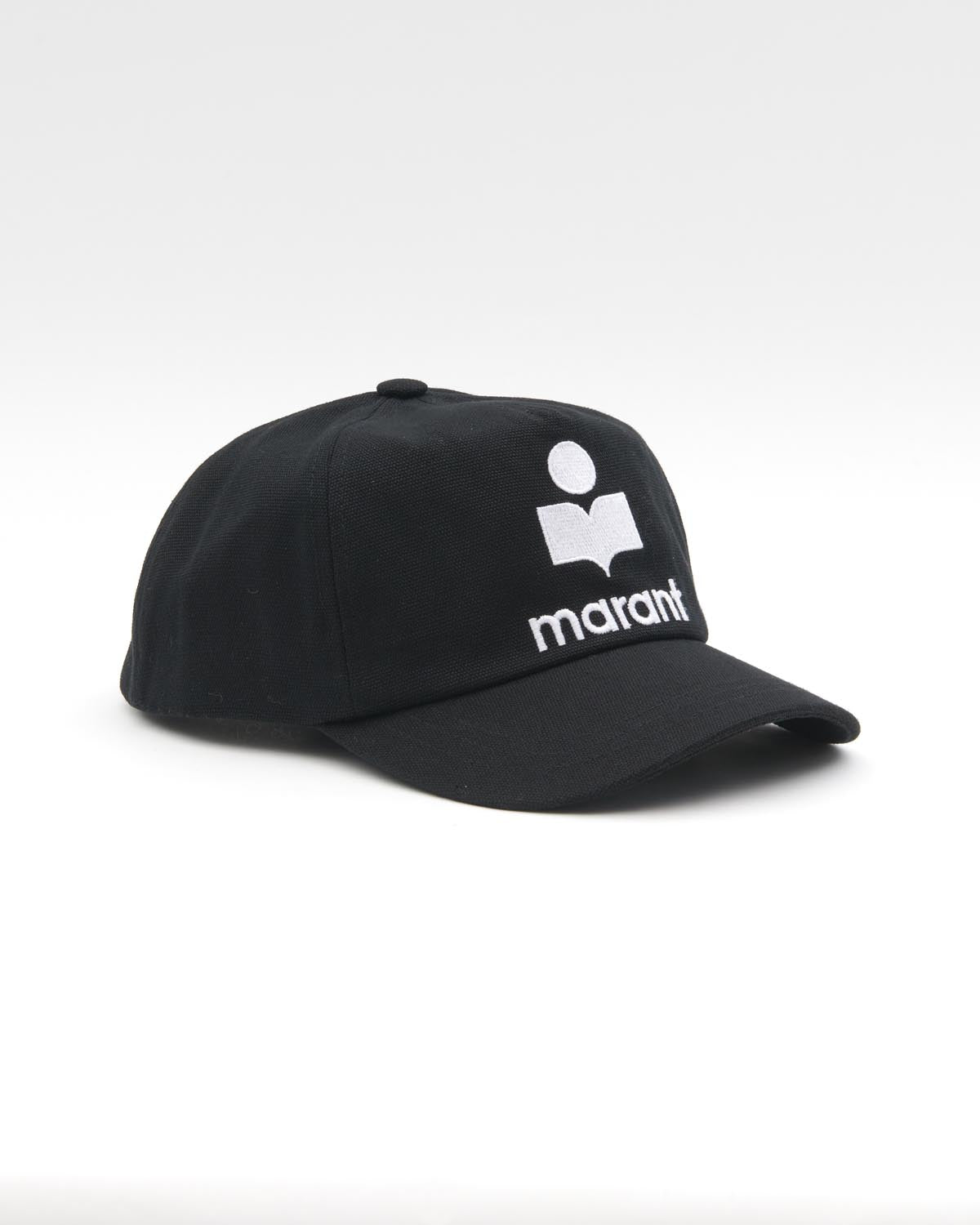 Basecap tyron aus canvas mit logo - Black and ecru - Woman - 1