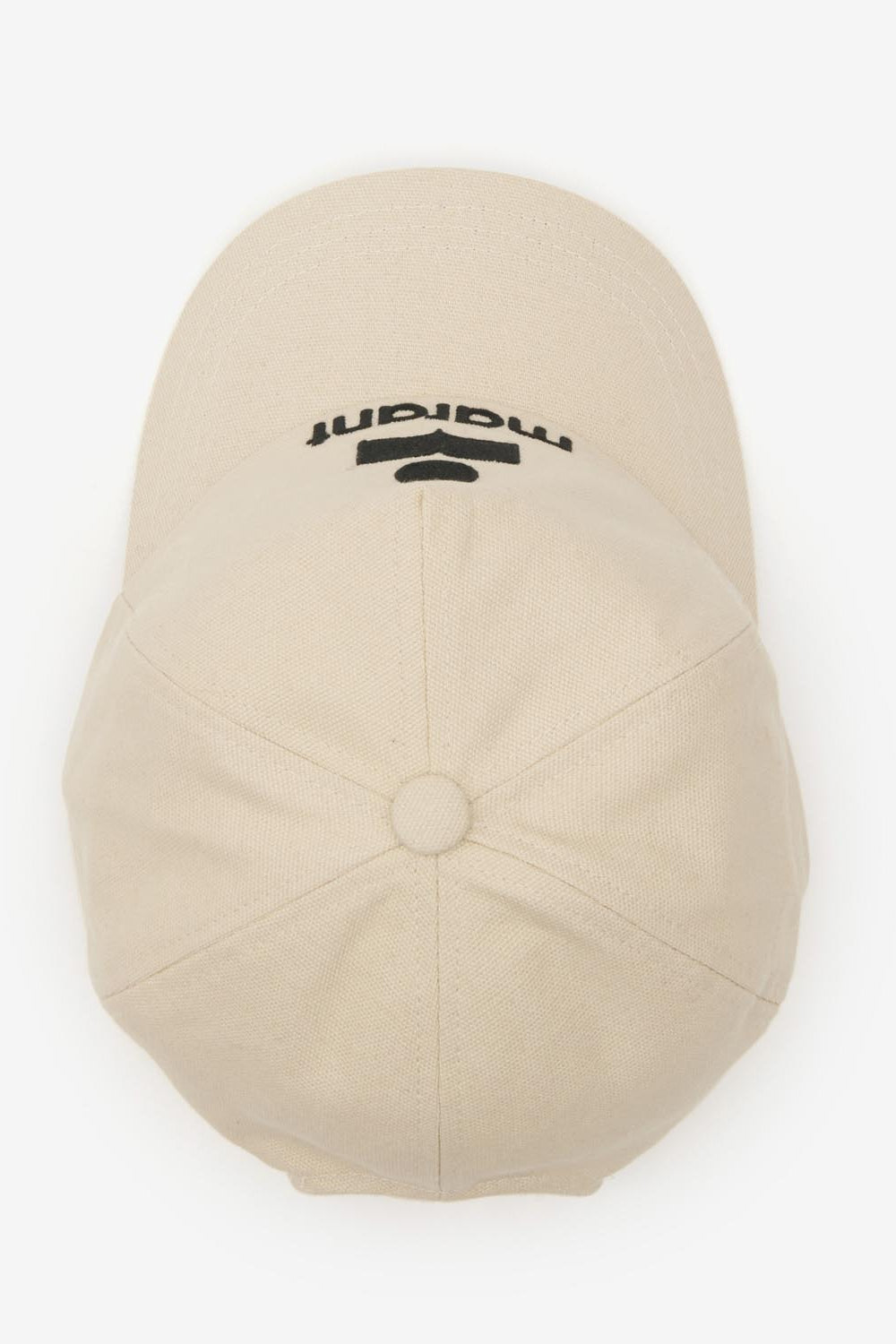 Casquette en coton brodé tyron - Ecru and black - Woman - 3