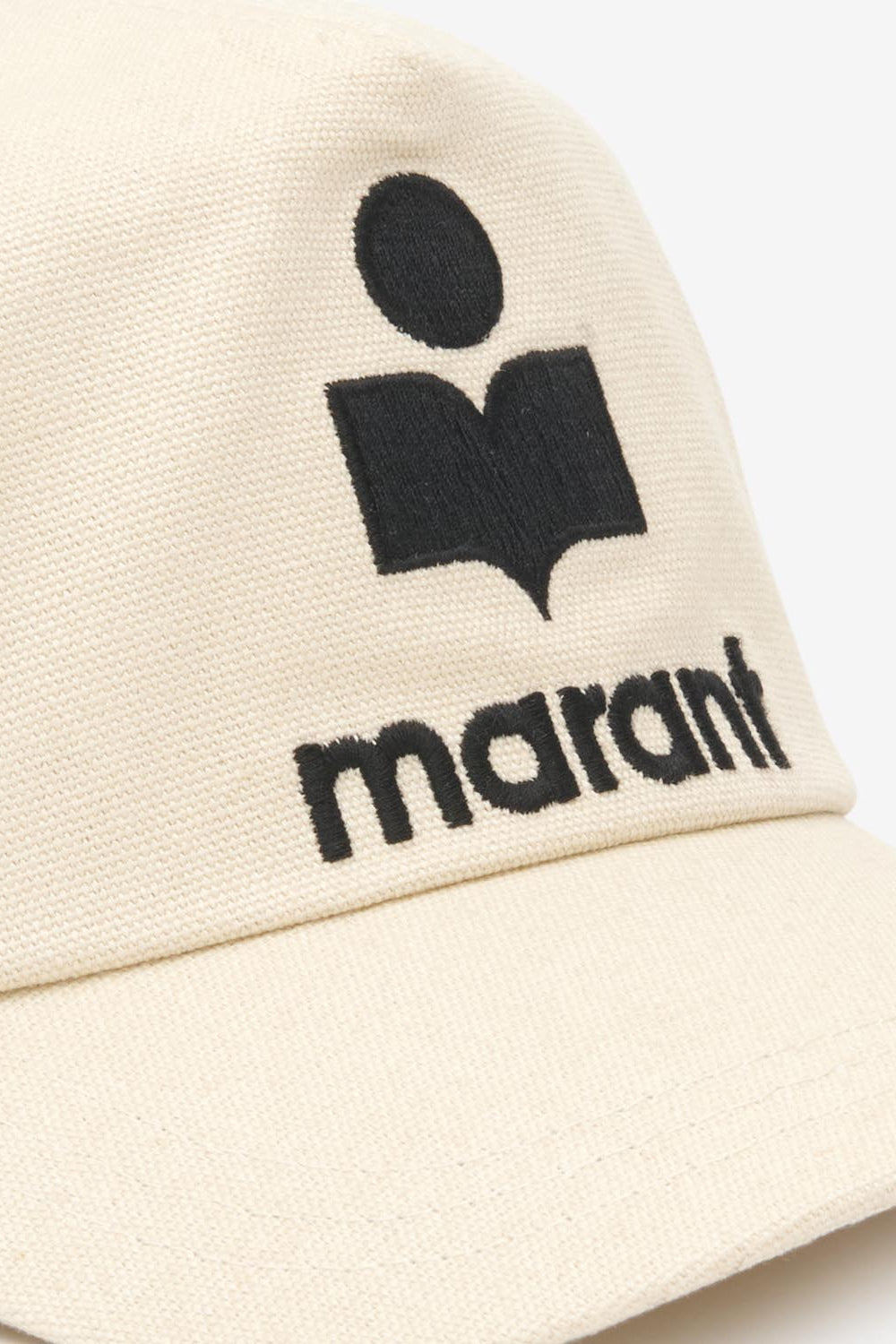 Casquette en coton brodé tyron - Ecru and black - Woman - 4