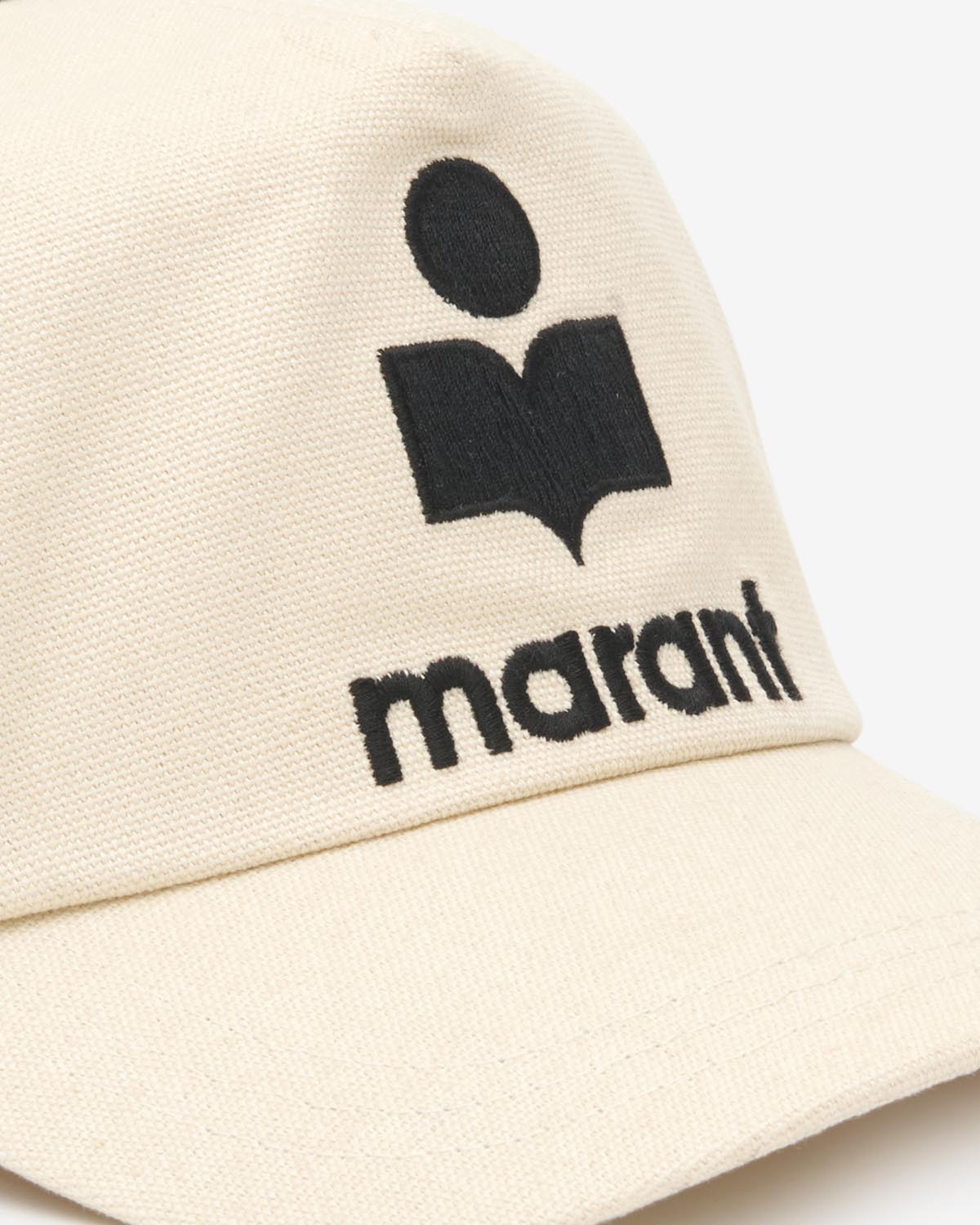 Basecap tyron aus bestickter baumwolle - Ecru and black - Woman - 3