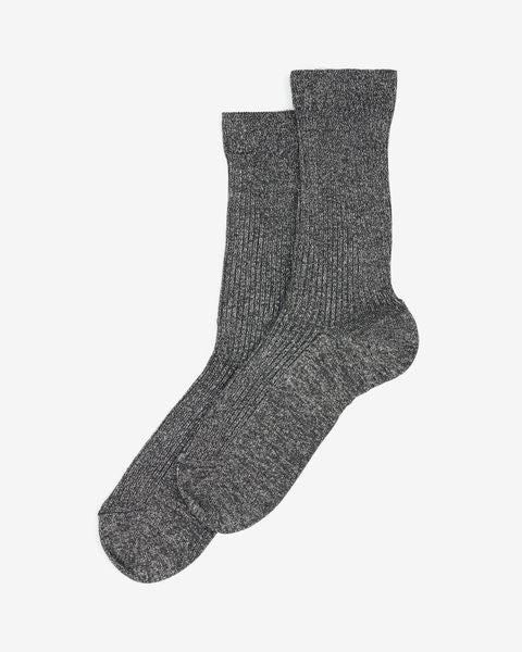 Chaussettes lazea Woman Gun metal 2