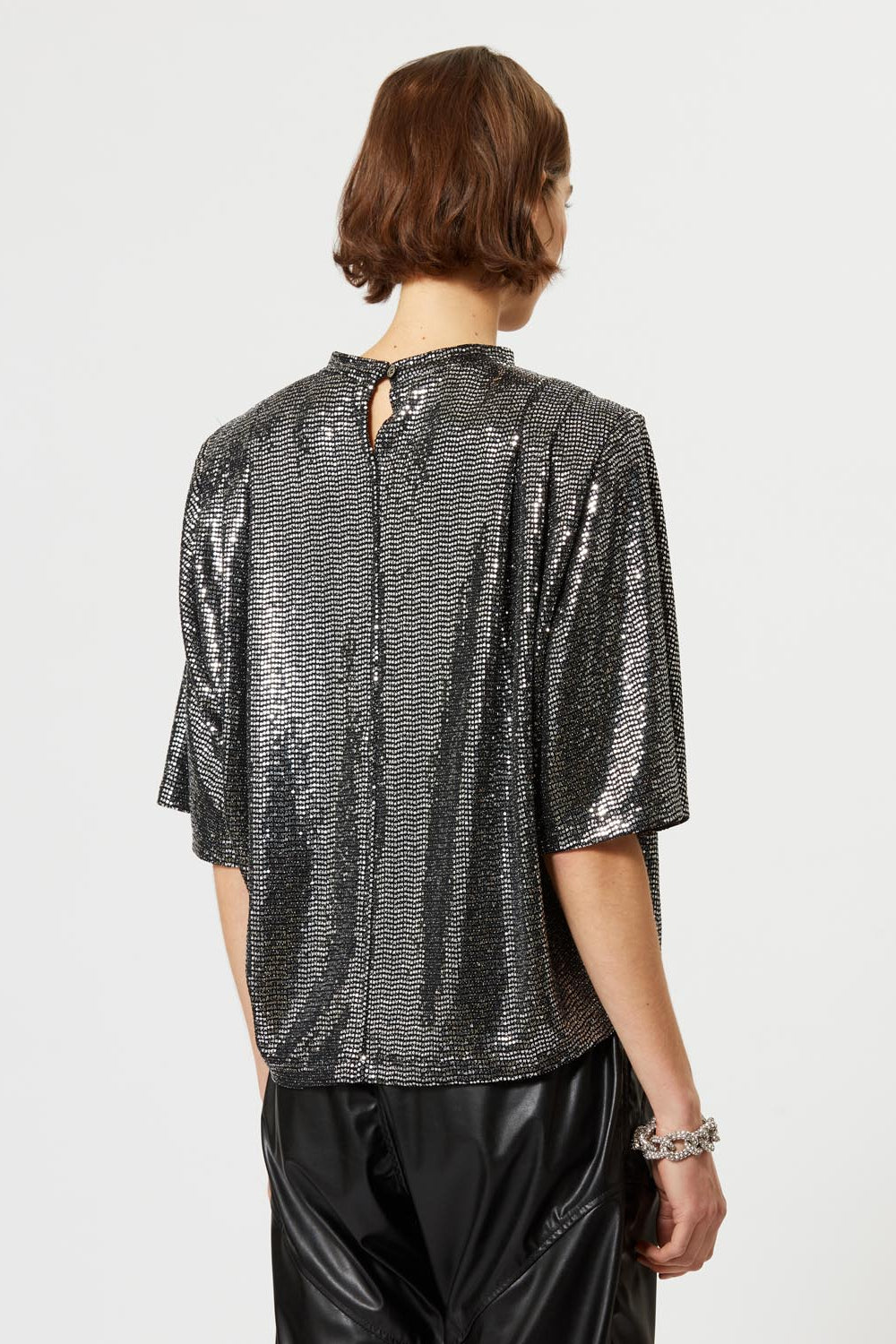 Delfi 3/4 sleeve top - Argento - Woman - 5