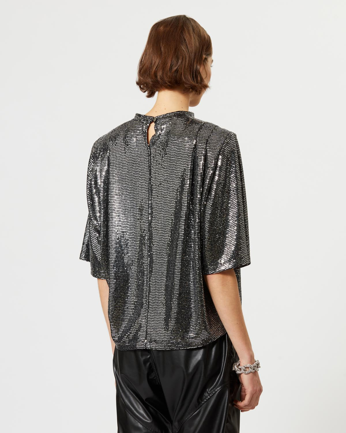 Delfi 3/4 sleeve top - Argento - Woman - 4