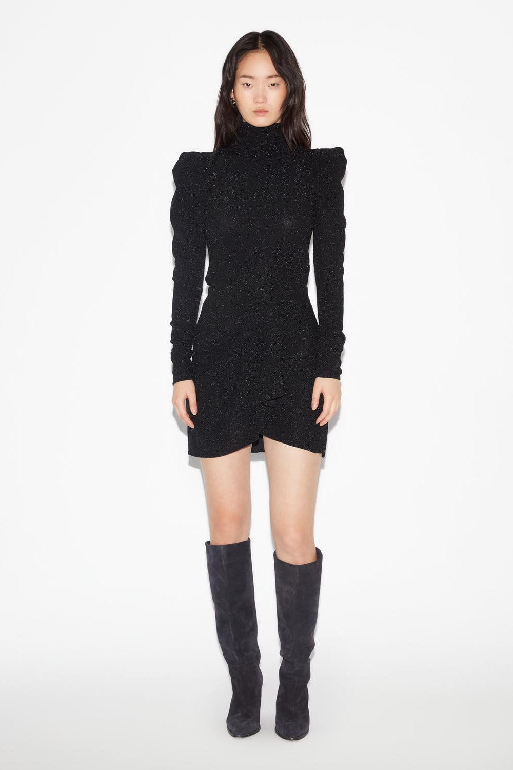 Bergen short sequin skirt - Black - Woman - 3