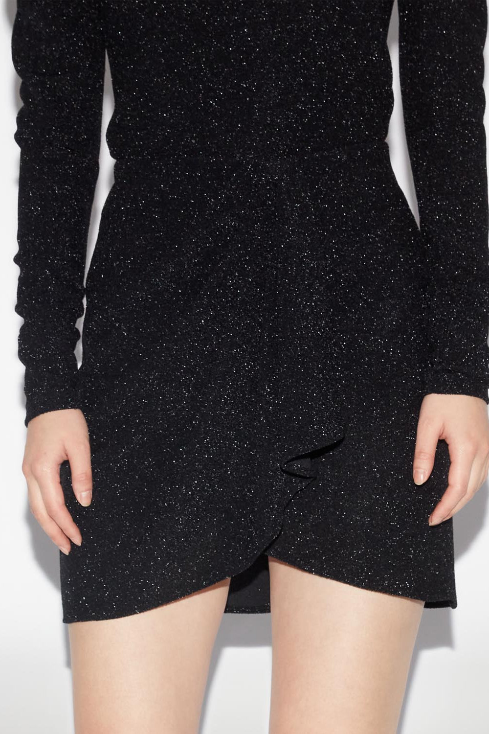 Bergen short sequin skirt - Black - Woman - 7
