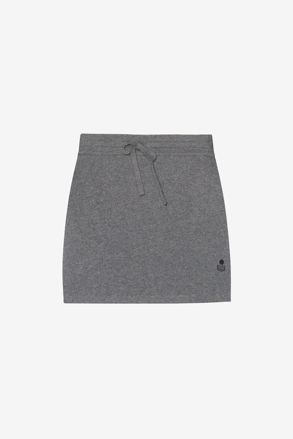 Gonna corta amaline in maglia - Anthracite - Woman - 1