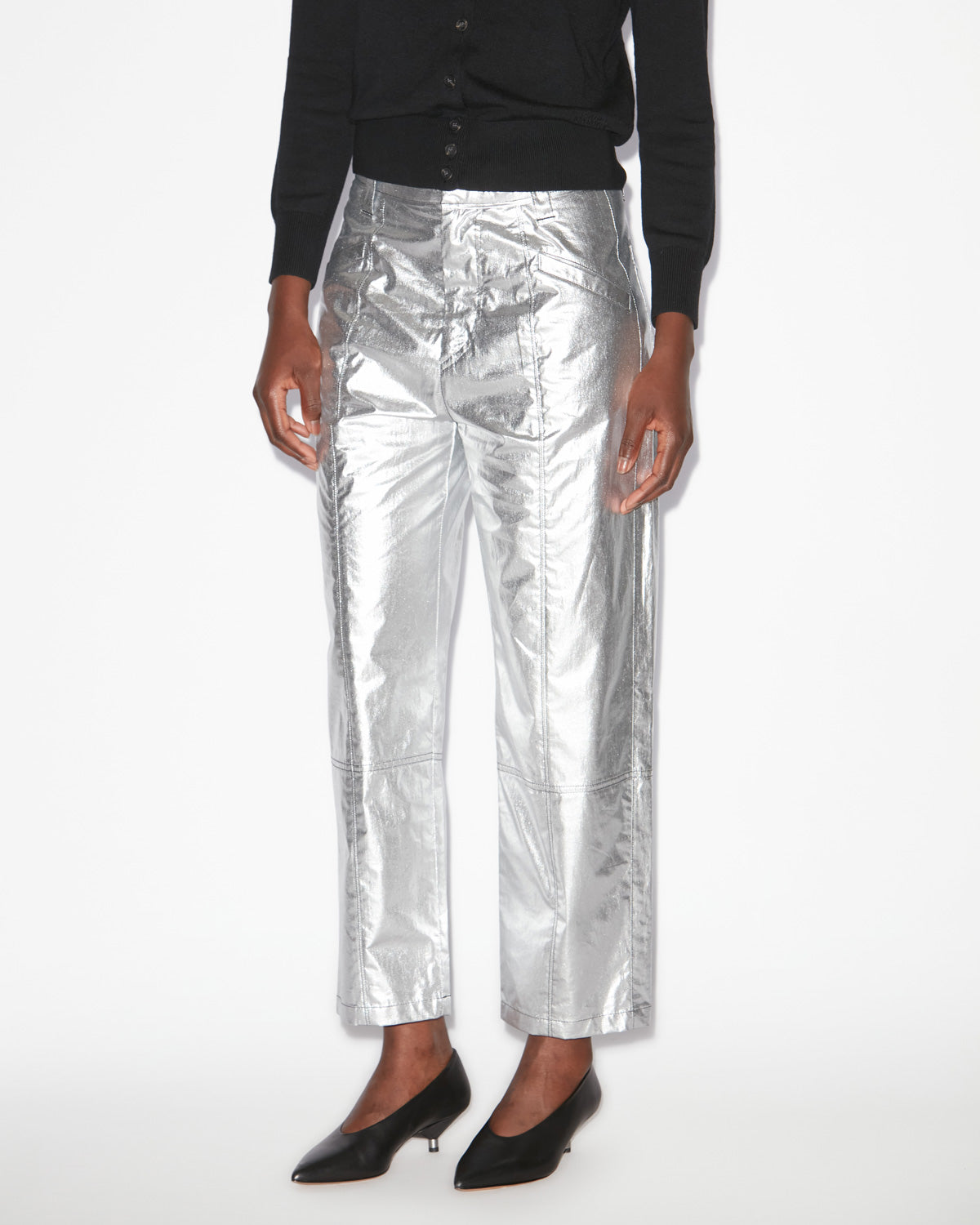 Aude pants Woman Silver 5