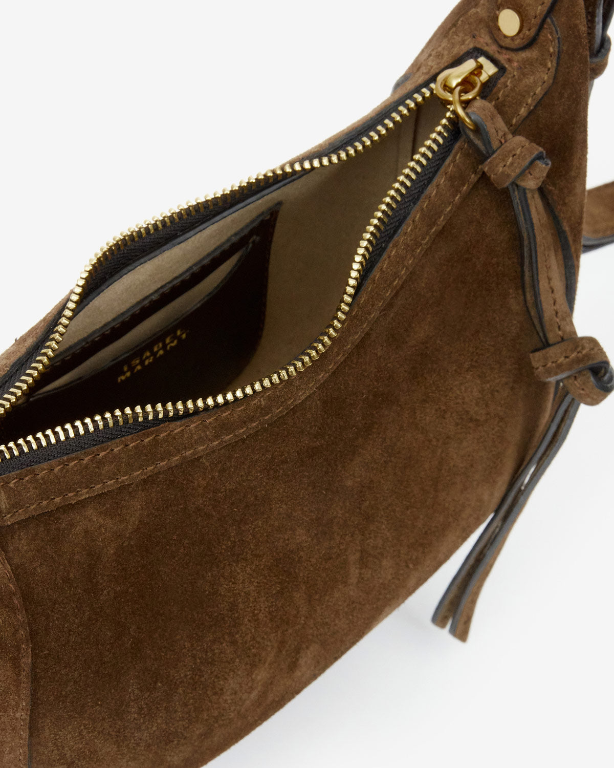 Bolso de mano baguette oskan moon en piel de becerro de ante - Bronce - Woman - 3