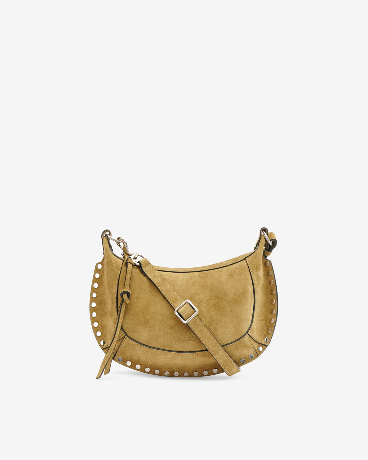 Bolso de mano baguette oskan moon en piel de becerro de ante - Taupe - Woman - 1