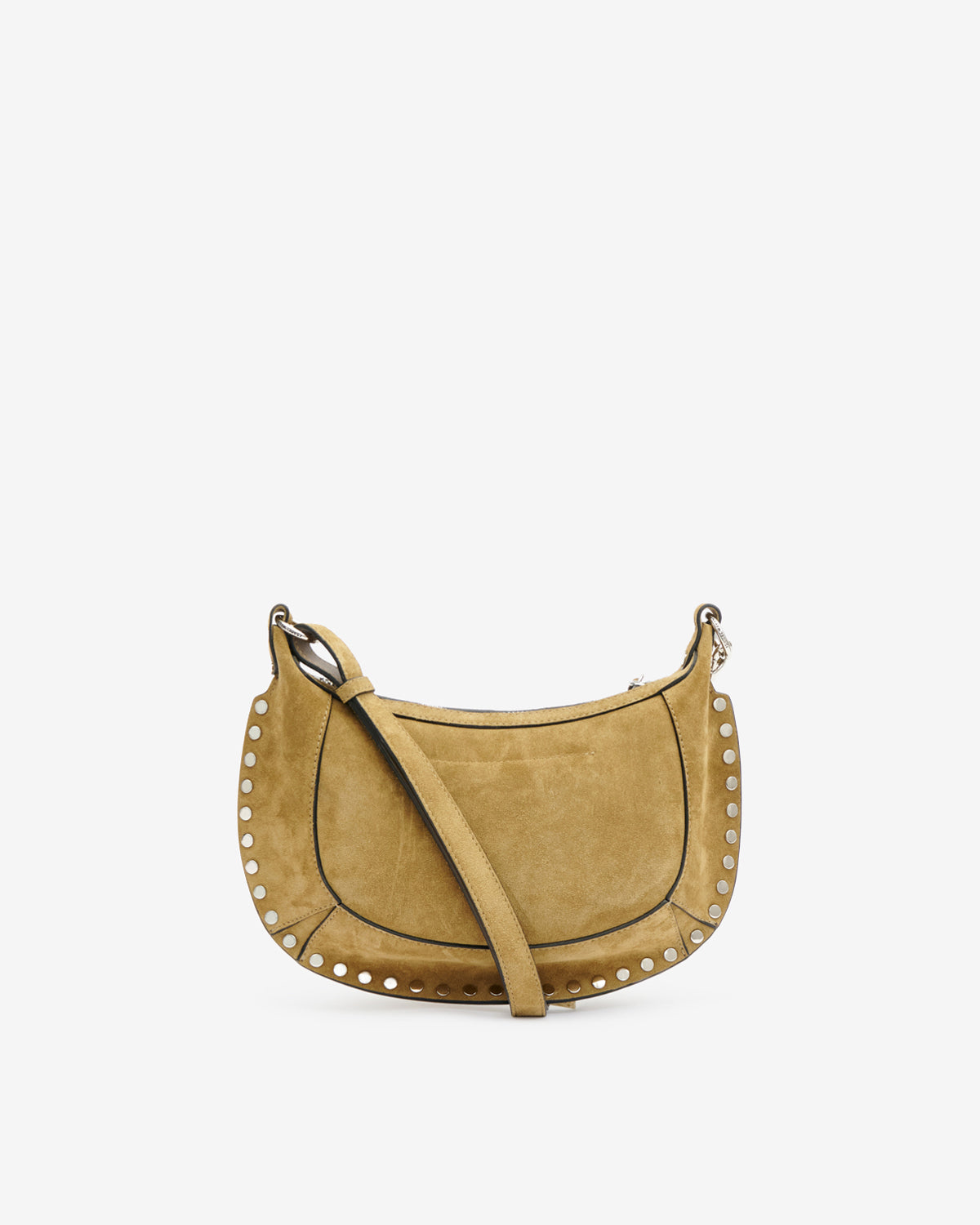 Bolso de mano baguette oskan moon en piel de becerro de ante - Taupe - Woman - 4