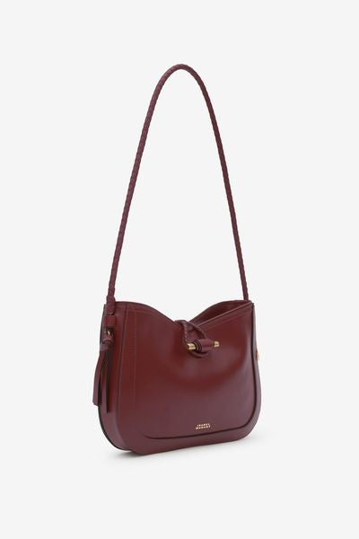 Tascheuette-schultertasche vigo aus leder - Bordeaux - Woman - 9