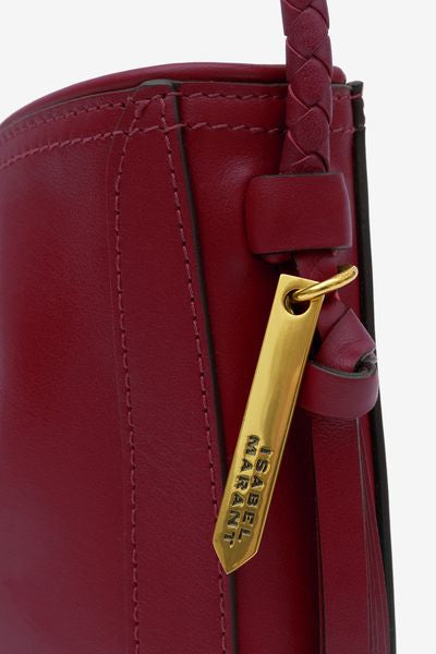 Tascheuette-schultertasche vigo aus leder - Bordeaux - Woman - 7