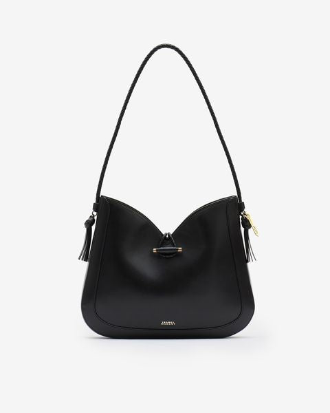 Bolso de hombro tipo hobo de piel vigo Woman Negro 4