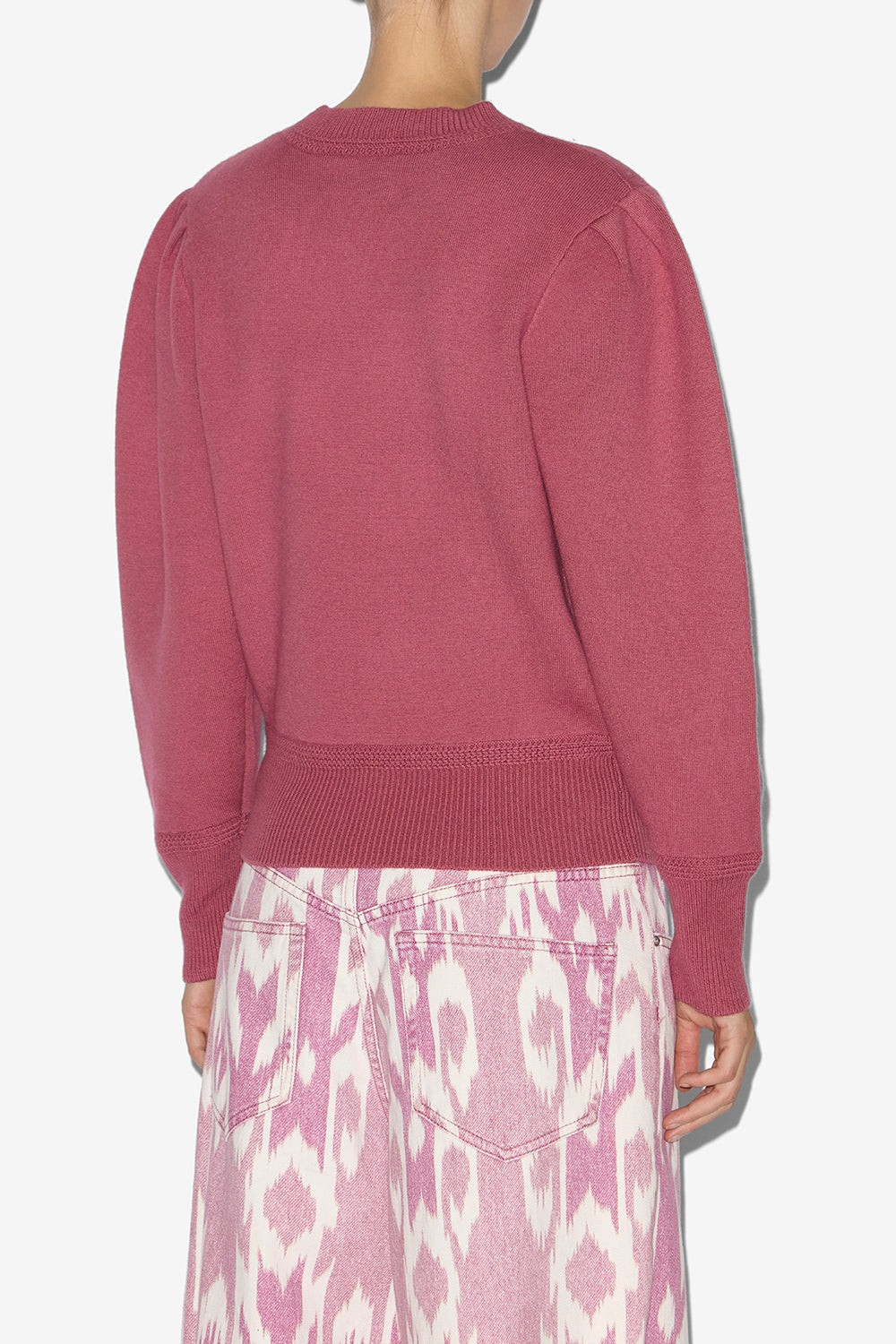 Pull kelaya en maille mélangée fine - Antique rose - Woman - 5