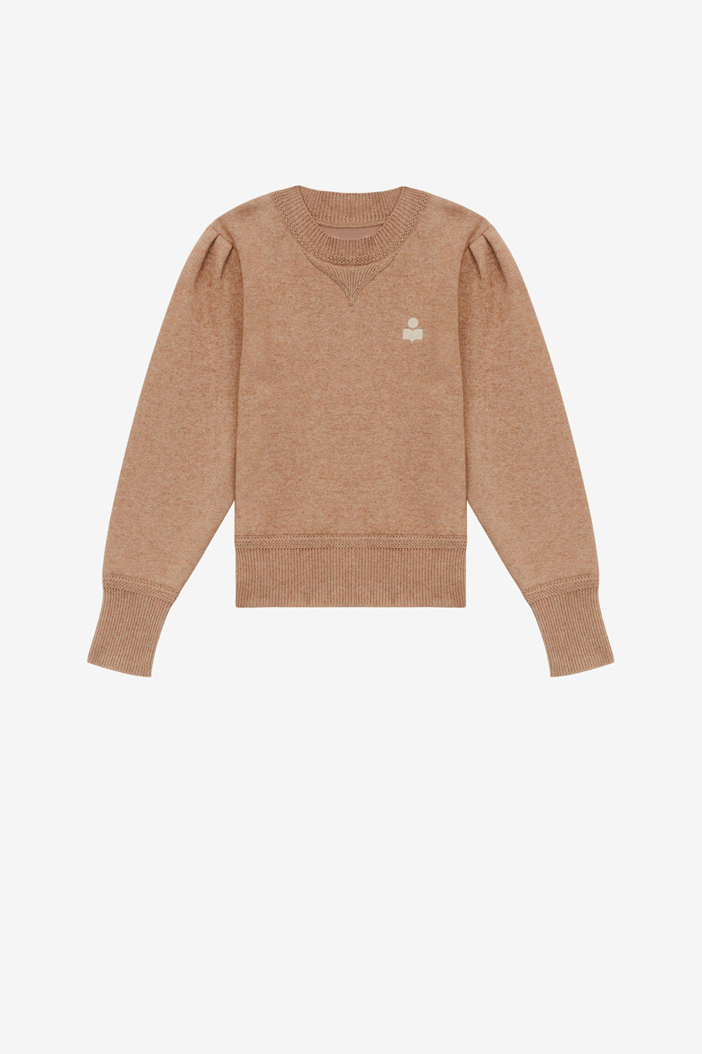 Pull kelaya en maille mélangée fine - Camel - Woman - 1