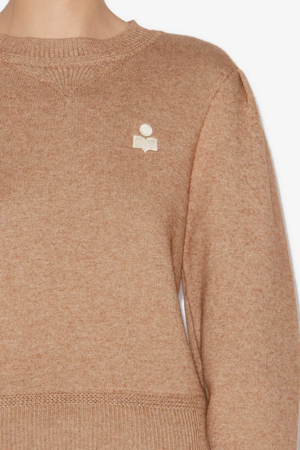 Pull kelaya en maille mélangée fine - Camel - Woman - 3