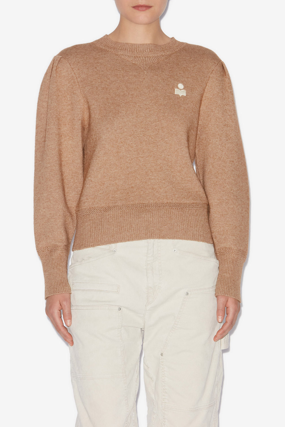 Pull kelaya en maille mélangée fine - Camel - Woman - 4