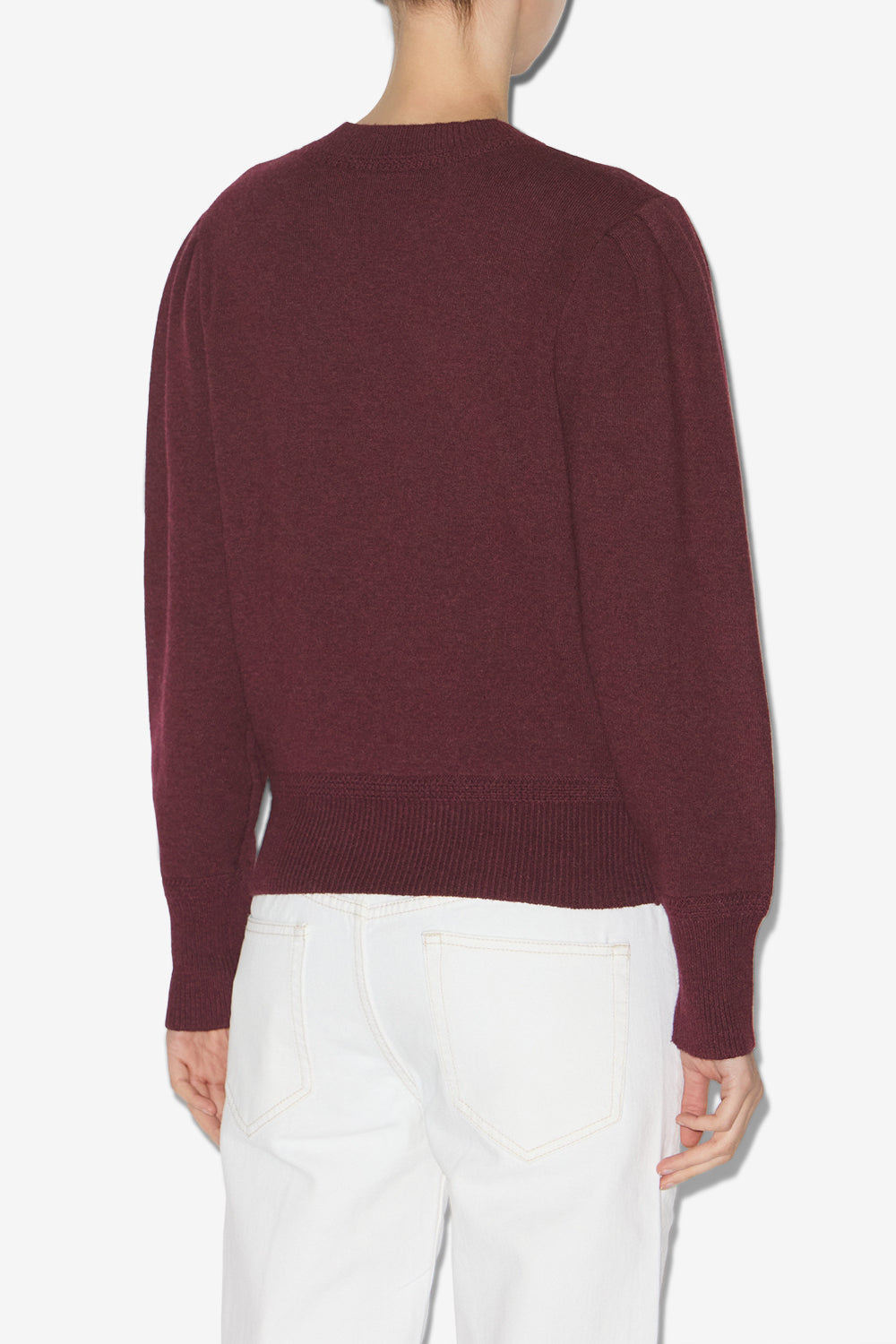 Pull kelaya en maille mélangée fine - Bordeaux - Woman - 5