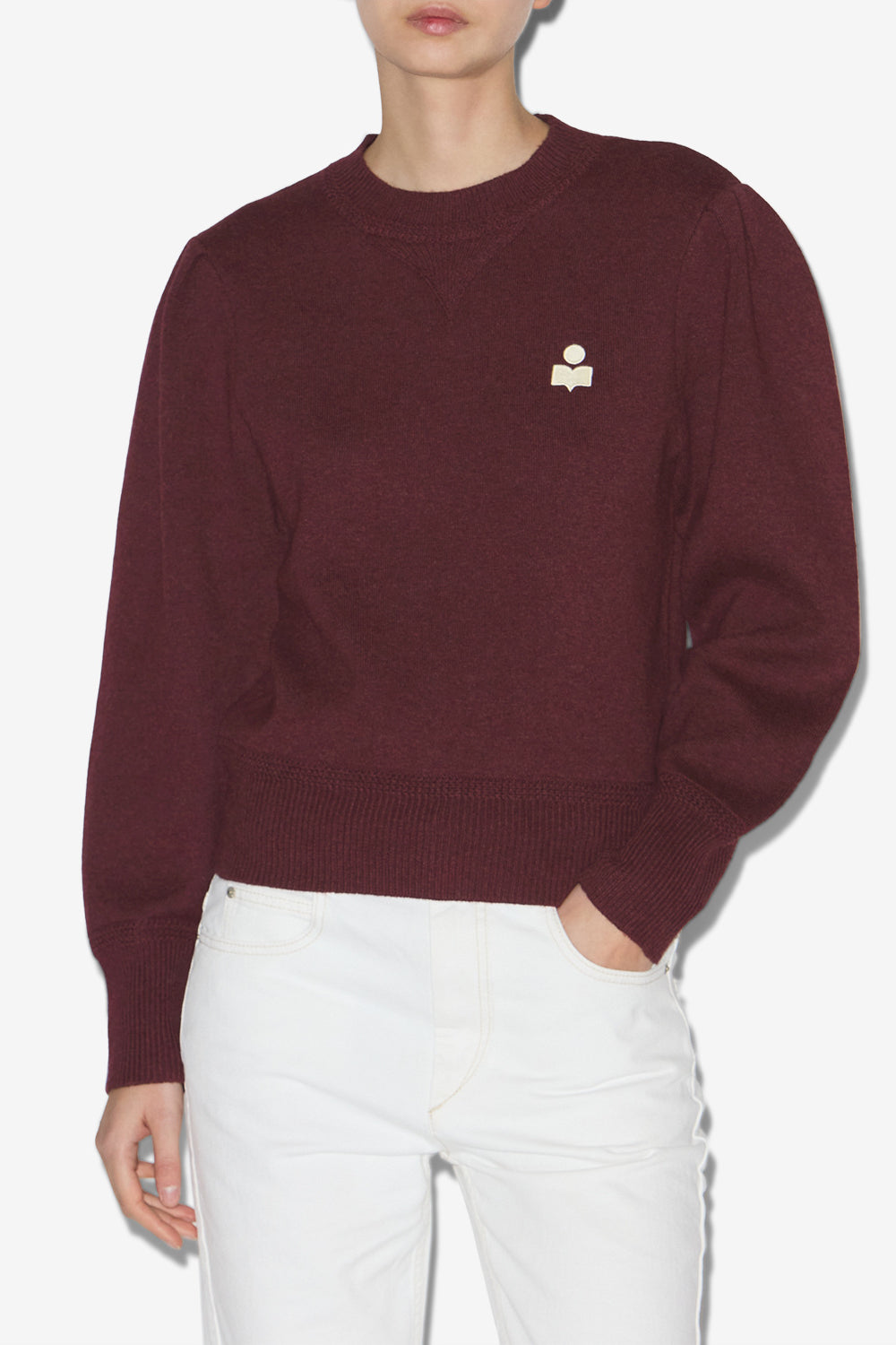 Pull kelaya en maille mélangée fine - Bordeaux - Woman - 4