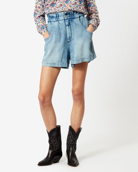 Shorts titea aus denim Woman Hellblau 2