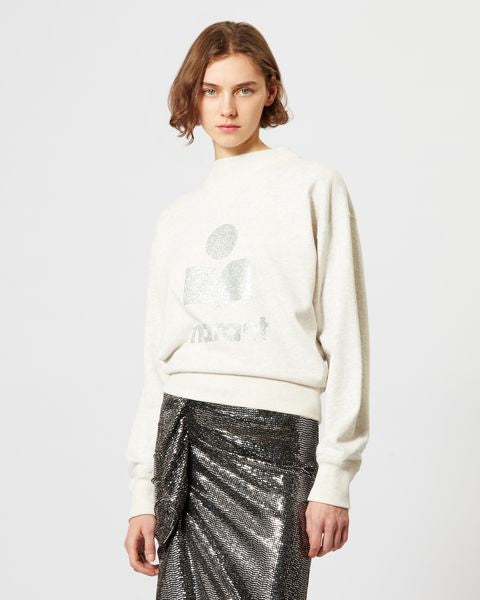 Sweat shirt en coton moby Woman Écru 7