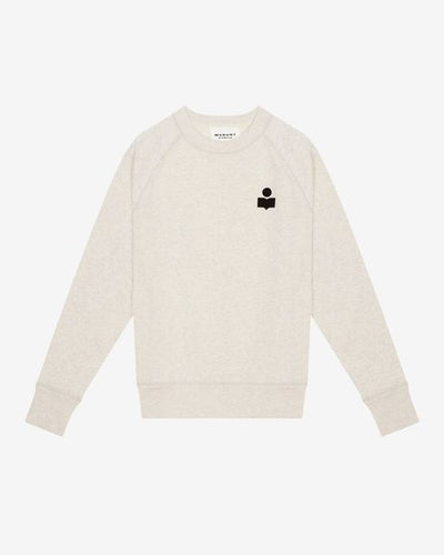 Sweatshirt à logo en coton milla - Écru - Woman - 10