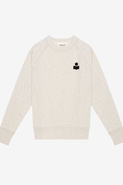 Felpa milla in cotone con logo - Ecru - Woman - 2