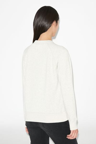 Felpa milla in cotone con logo - Ecru - Woman - 10