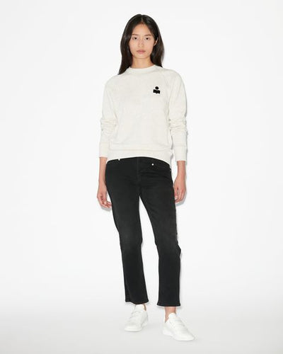 Sweatshirt à logo en coton milla - Écru - Woman - 2